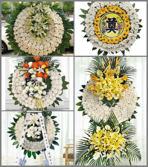 湖北咸宁市崇阳县肖岭乡花圈速递